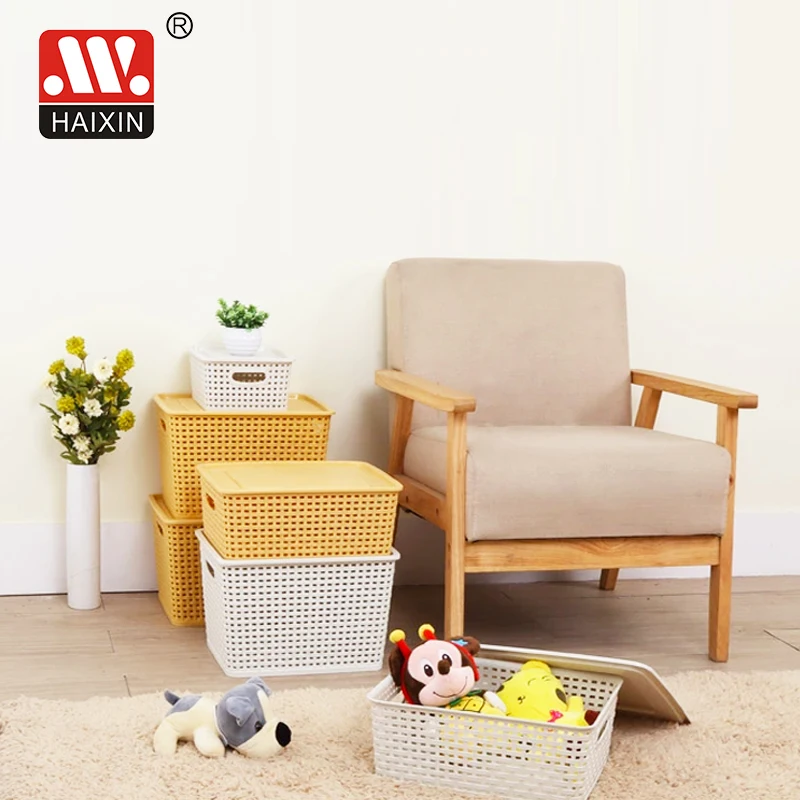 Plastic Storage Basket Bathroom Office Drawer Storage Bag Kitchen Vegetable And Fruit Snack Storage Basket