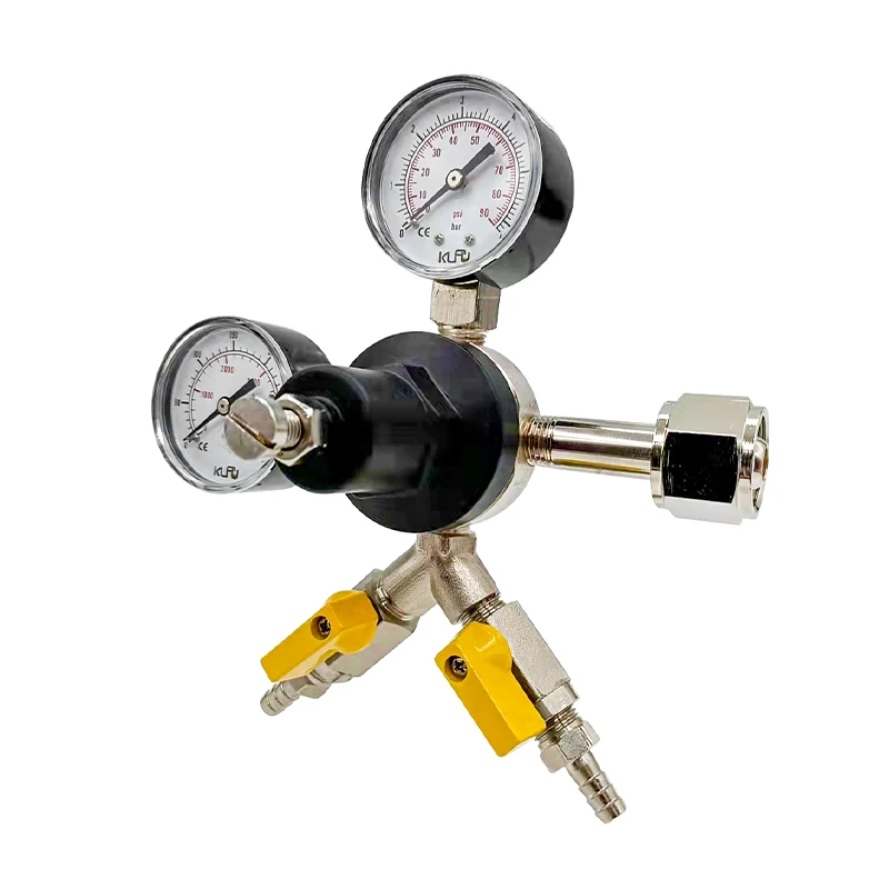 product beer high pressure regulators beer dispensing equipment draft beer brewery co2 regulator with two pressure gages-2