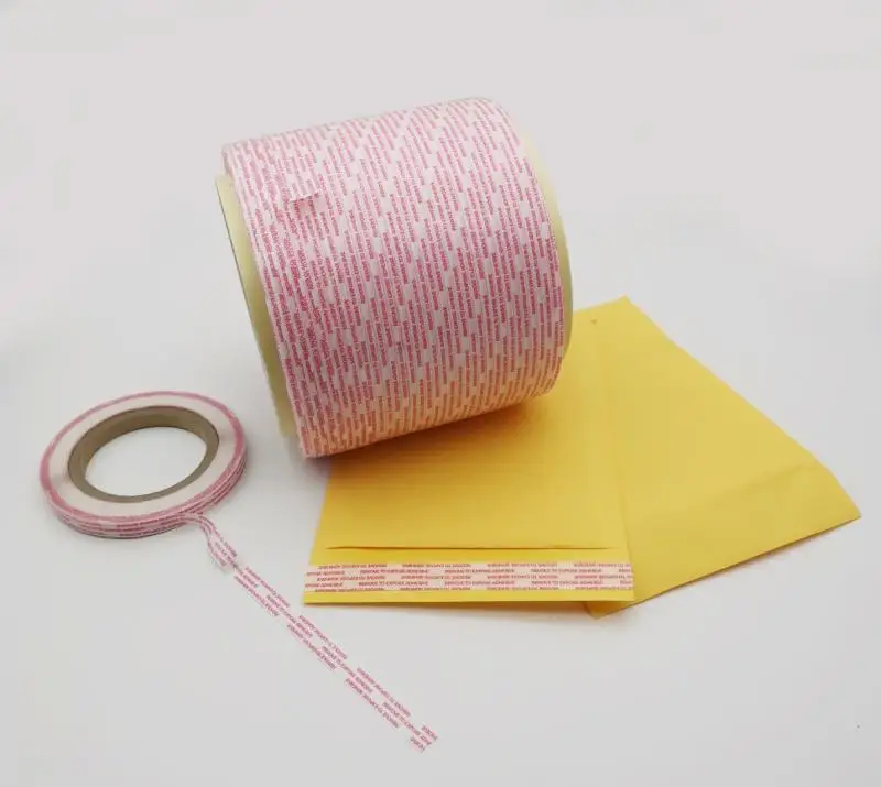 Glassine Paper Film Double Sided Bag Sealing Tape for Paper Bubble Bag Bag supplier