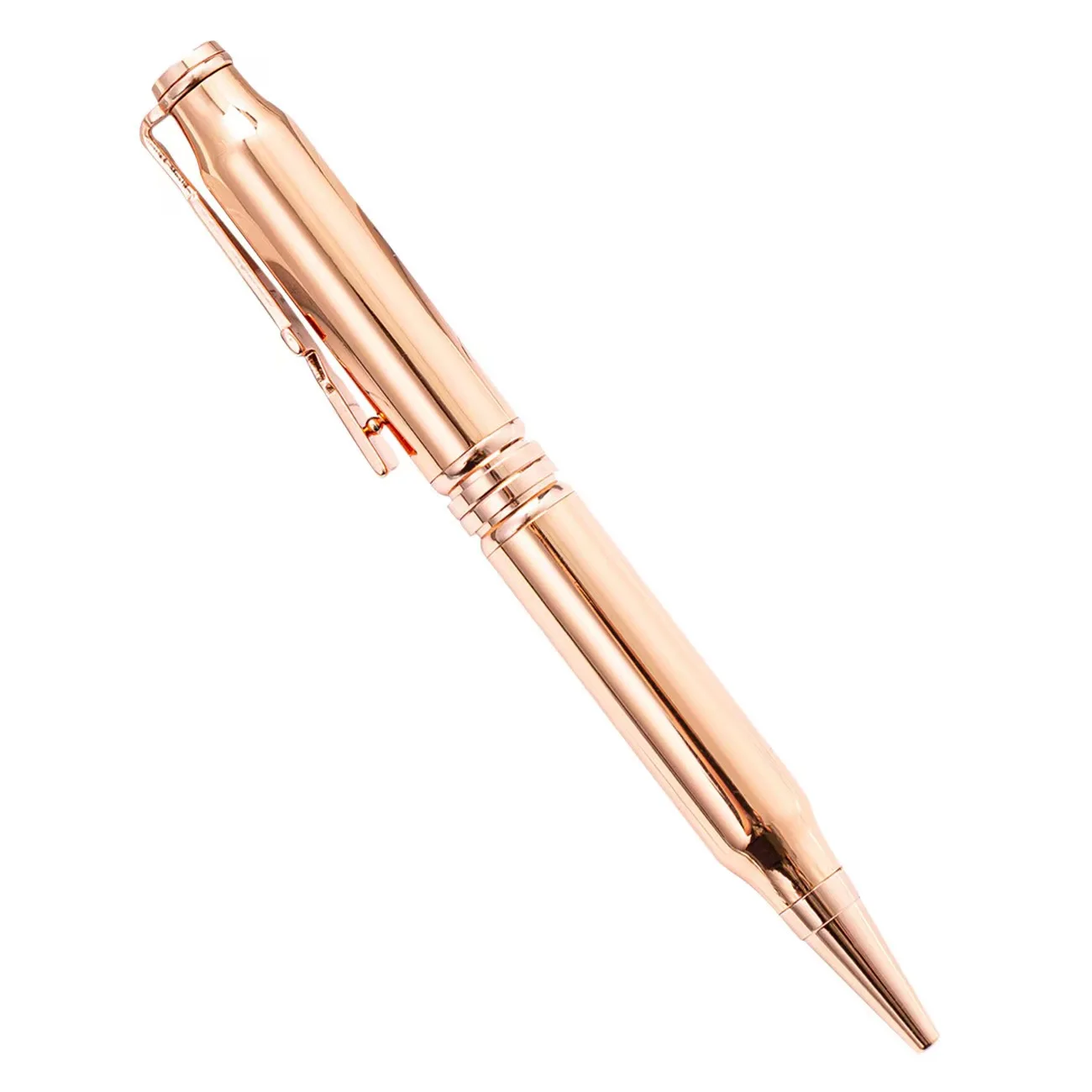 high quality heavy luxury gift set metal ball point rose gold ball pen
