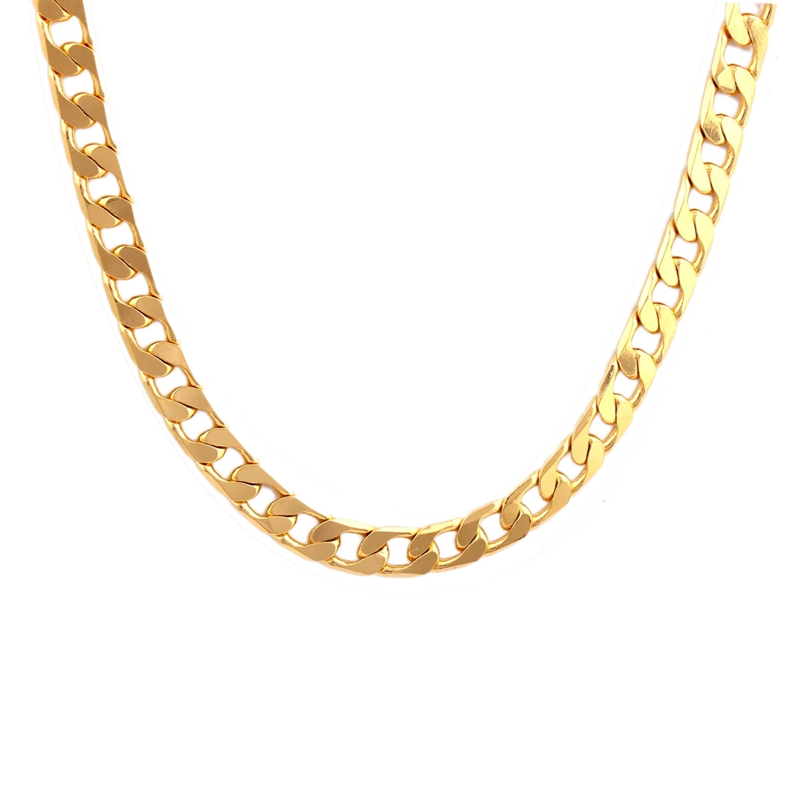 Buy 18k Gold Plated Fashion Solid Cuban 
