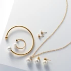 Pearl Ring Pearl Bow Ring 2021 Cute Girl Bow Stainless Steel Freshwater Pearl Jewelry Ring Mounting Ring