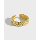 Silver Ring S925 Sterling Silver Instagram Small Number Of Designer Mahua Opening Female Personality Ring