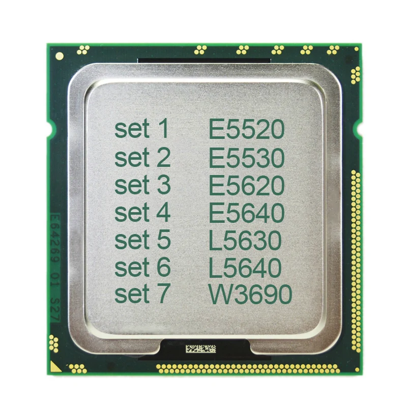 hot sale lntel xeon e5520 e5530 e5620 e5640 l5630 l5640 w3690