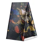 Silk Print Premium 100% Mulberry Silk Butterfly Print Satin Chiffon Design For Scarf Dress Garment Pillow Eye Mask Towel