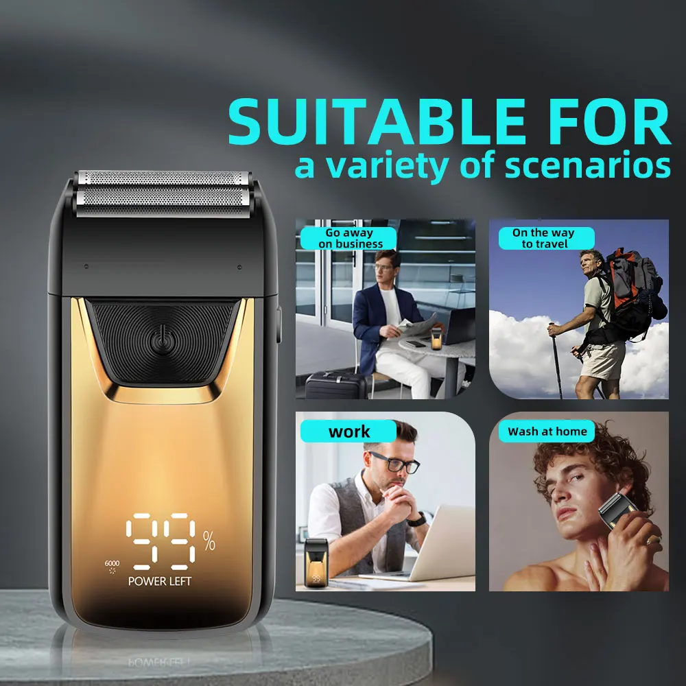 Divine Reciprocating Electric Shaver for Household Use Specialized Hair Whitening Device for Self Shaving and Head Shaving factory