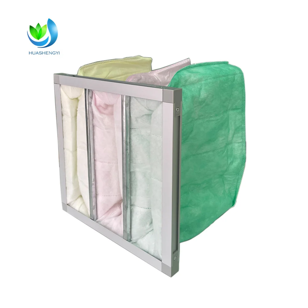 Walson Custom Selling Medium Efficiency Bag Filter Aluminum Alloy Frame Pockets Filter Air Filter for Wind Cabinets manufacture