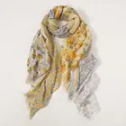 Shawl 2021 Printed New Design Fashionable Multi-functional Soft Fringe Flower Shawl Muslim Hijab Women Scarf