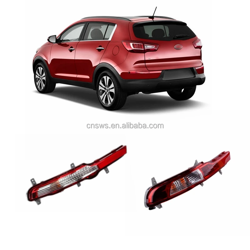 prodotto ricambi auto carrozzeria paraurti posteriore accessori riflettore lampada luce per kia sportage 2011 2012 2013-35