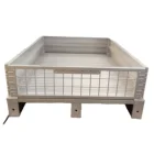 Warehouse Steel Pallet For Store Goods 1.2m Steel Reinforced Racking Heavy Duty Custom Steel Pallet