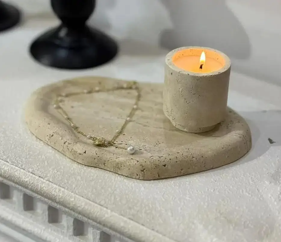 product elegant travertine marble handicrafts natural interior design accessories-4