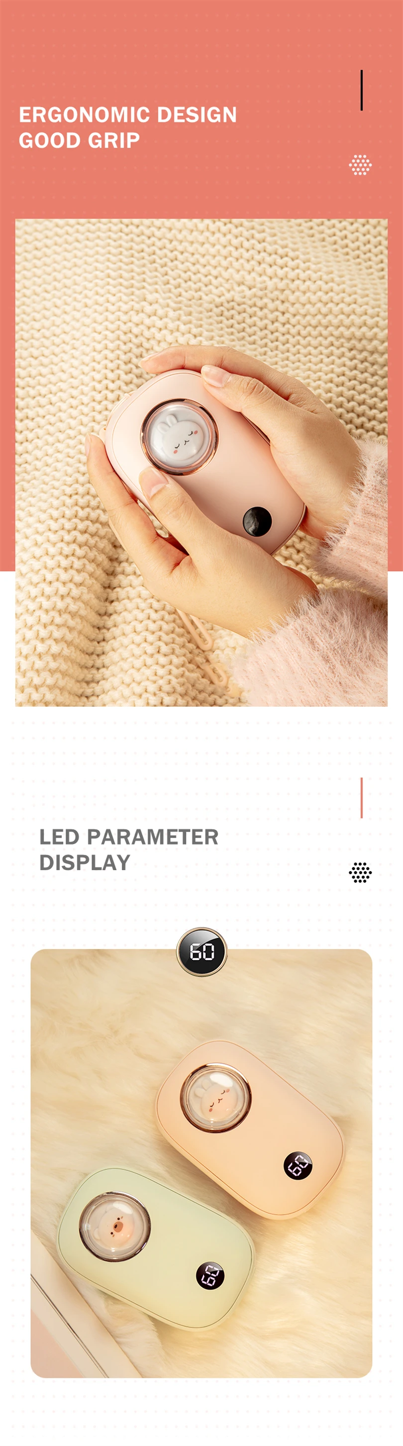 Hand Warmer, 10000mAh, Portable - detail 4