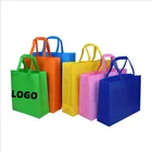 Tote RTS In Stock Custom Logo Printed Reusable Non Woven Tote Shopping Bag