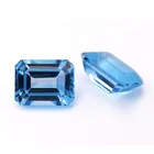 Emerald Cut Topaz Gemstones 5*7mm Emerald Cut Topaz Octangle Shape Loose Natural Gemstone Swiss Blue Topaz