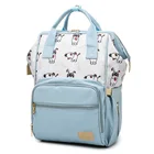 Wet New Luxury Cartoon Printing Large Mummy Bag Travel Tote Wet Diaper Bag Set Backpack For Mothers