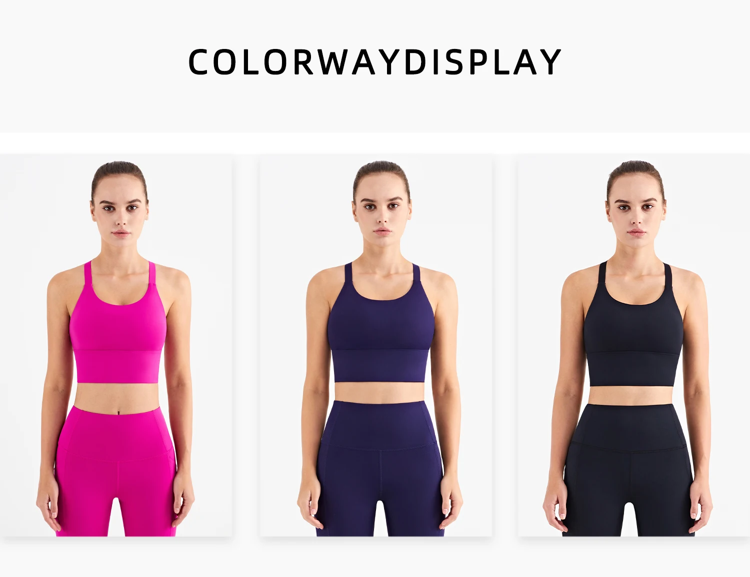Breathable Adjustable Strap Racer Back Wholesale Fitness Gym Wear Women Sports Yoga Bra