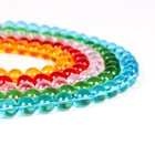 Beads Spot Wholesale 20mm 16mm 14mm 12mm 10mm 8mm 6mm 4mm Round Color Crystal Glass Beads For Jewelry Making