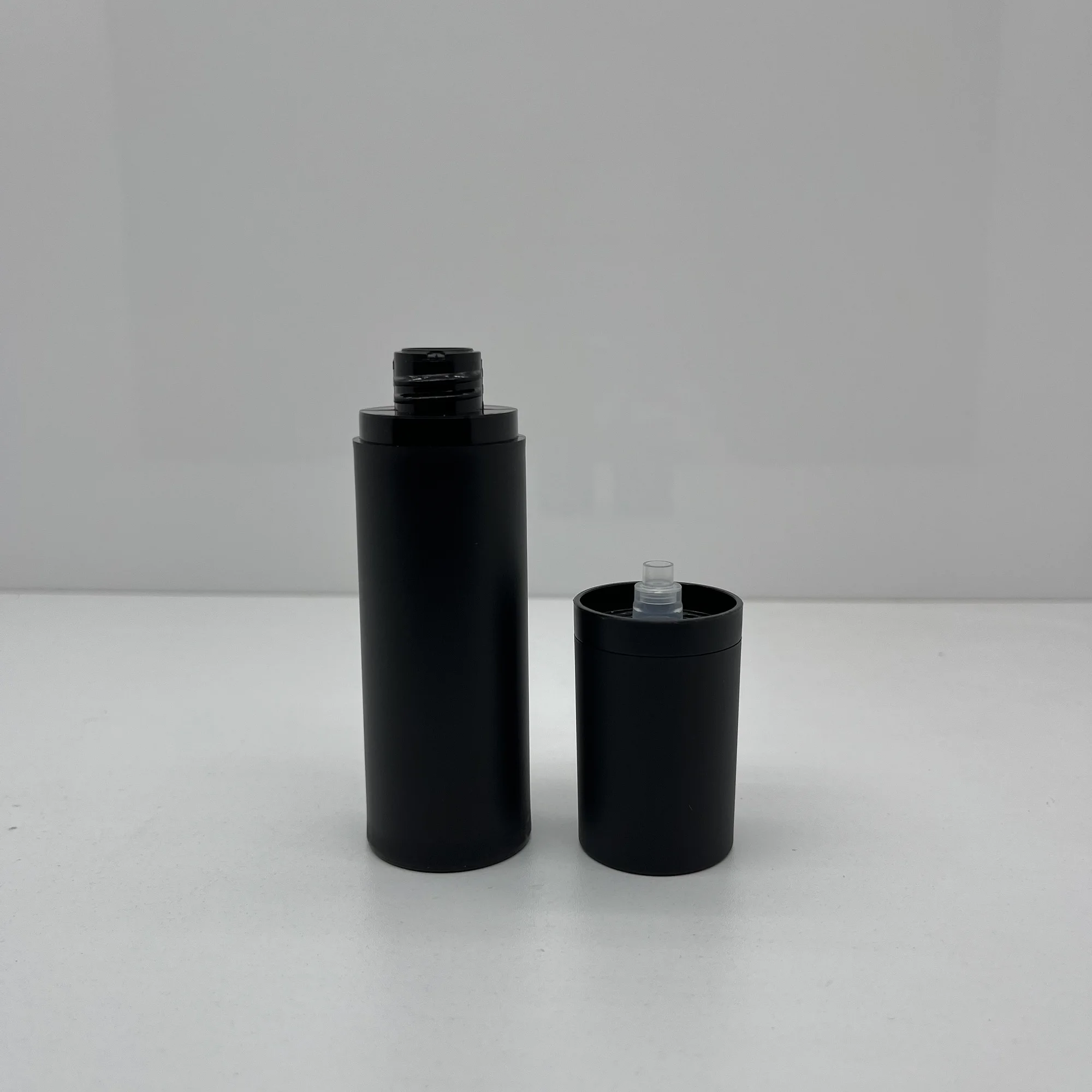 50ml hot sale plastic vacuum bottle frosted black lotion bottle cosmetic hydrating spray bottle-28