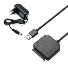 Usb Hard Drive 35CM USB 3.0 To SATA 7+15 Pin Adapter USB To SATA Cable Converter For 2.5 /3.5 Inch Hard Drive