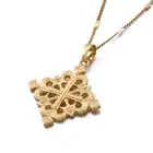 Cross Cross Ethiopian Gold Color Cross Pendant Necklaces For Women Men Eritrea Charm Jewelry