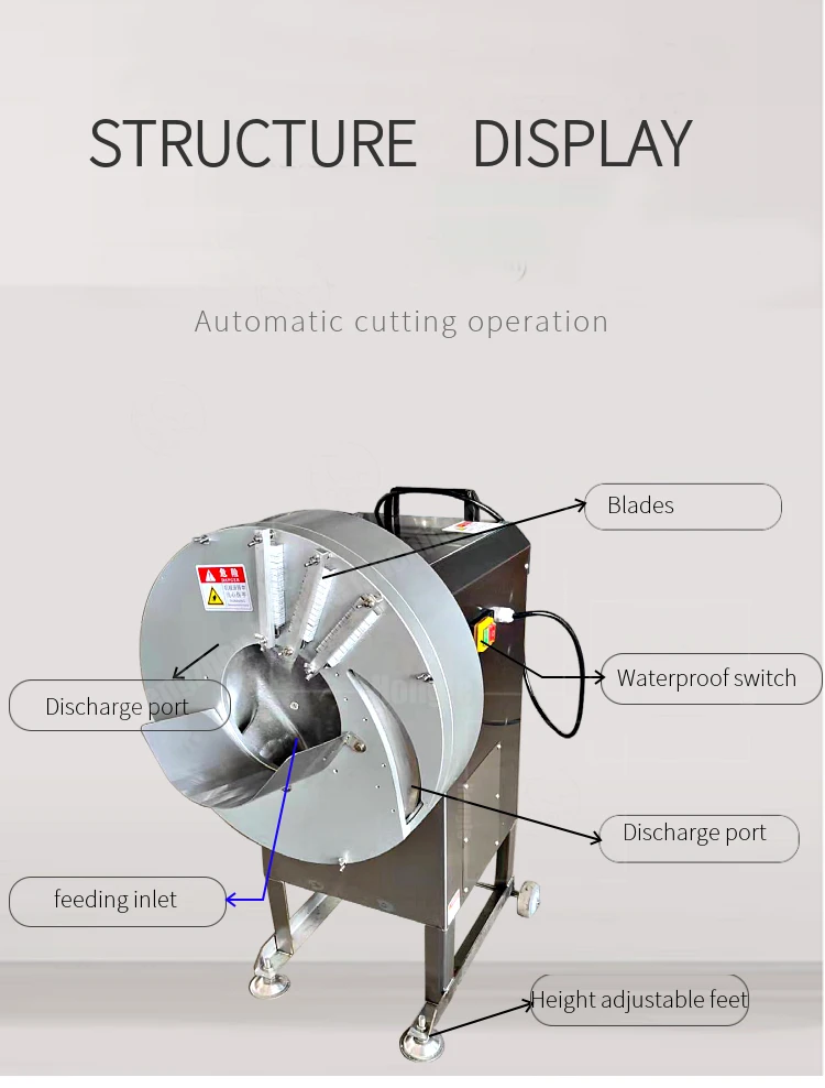 Bamboo Garlic Ginger Slicing Cutting Shredding Machine Automatic Ginger Slicer Machine manufacture