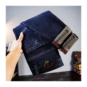 6 Vintage High Quality Classic Men'S Jeans Original Casual Skinny Stretch Jeans