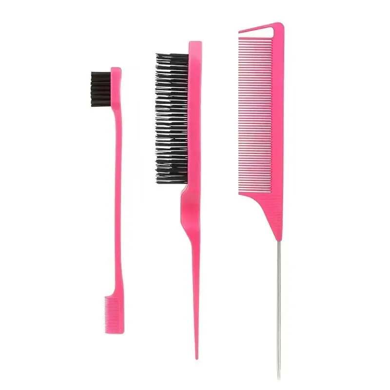 Professional Salon tangle Combs and Baby Hair Brushes Stainless Steel Straight Hair Brush supplier