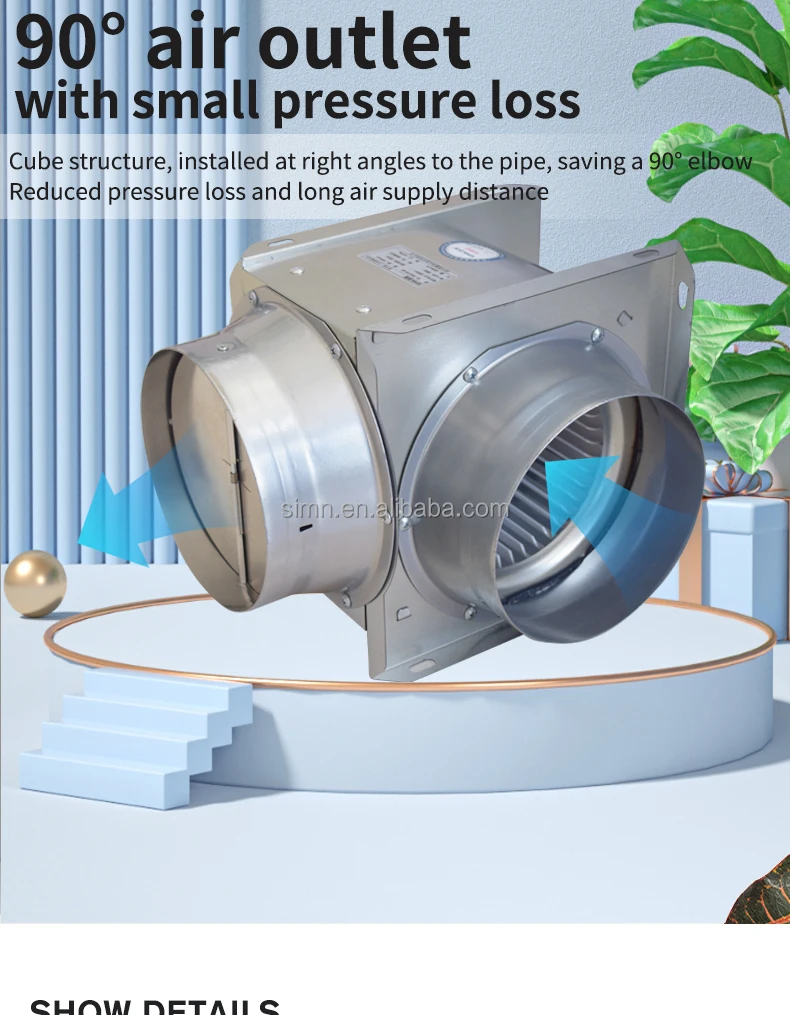 Split Duct Fan, 230V, Plastic - detail 10