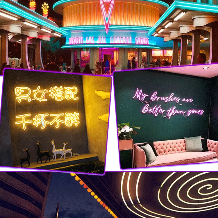 product factory outlet bar decoration outdoor waterproof art deco bedroom led rgbw comic kaws sign neon-7