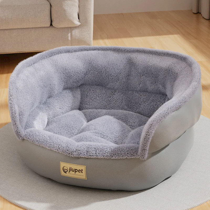 New Semi Enclosed Super Warm Pet Bed for Cats and Dogs Large Size PP Cotton Filled Soft Elastic Windproof Pet Products manufacture