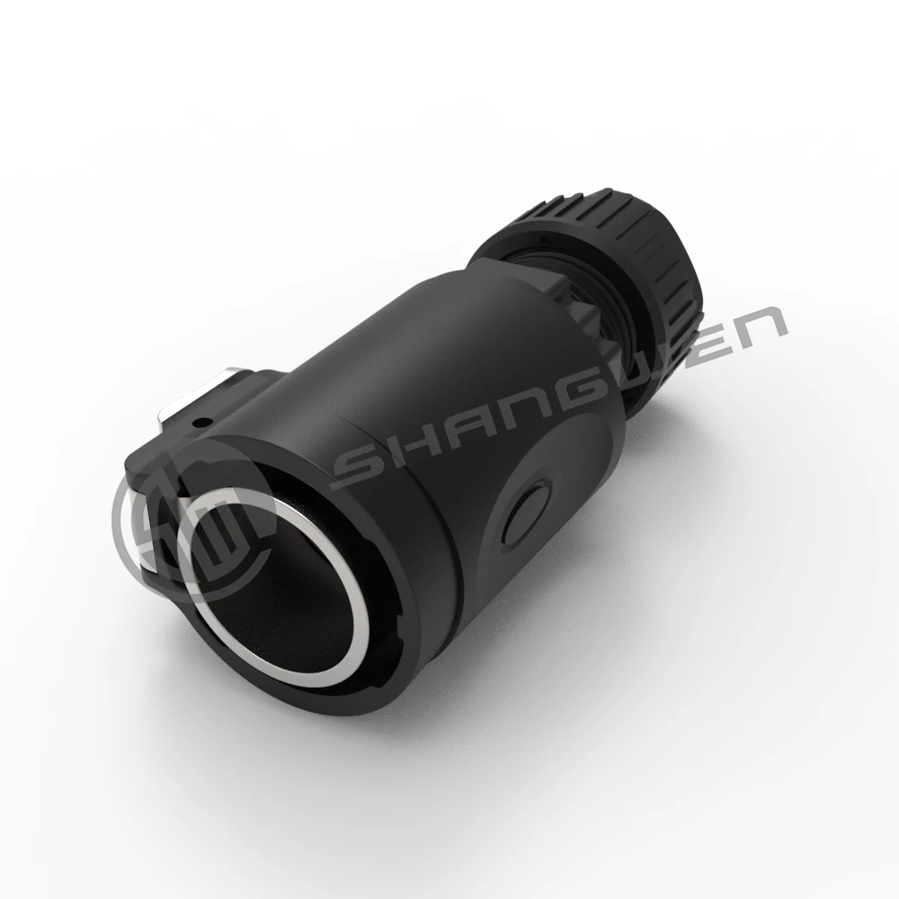 Outdoor IP67 Waterproof Metal Material Card Buckle 8P8C RJ45 Connectors 8 Core Male Signal Connector LED Display RJ45 Connector