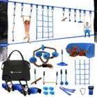 Outdoor Gentle Booms Sports Playground Outdoor Kids Ninja Backyard Obstacle Training Course With Cargo Net