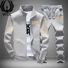 Suit Suits Custom Logo Men's Casual Sports Suit Streetwear Jogging Fashion Plain Wholesale Training Wear Tracksuit Suits