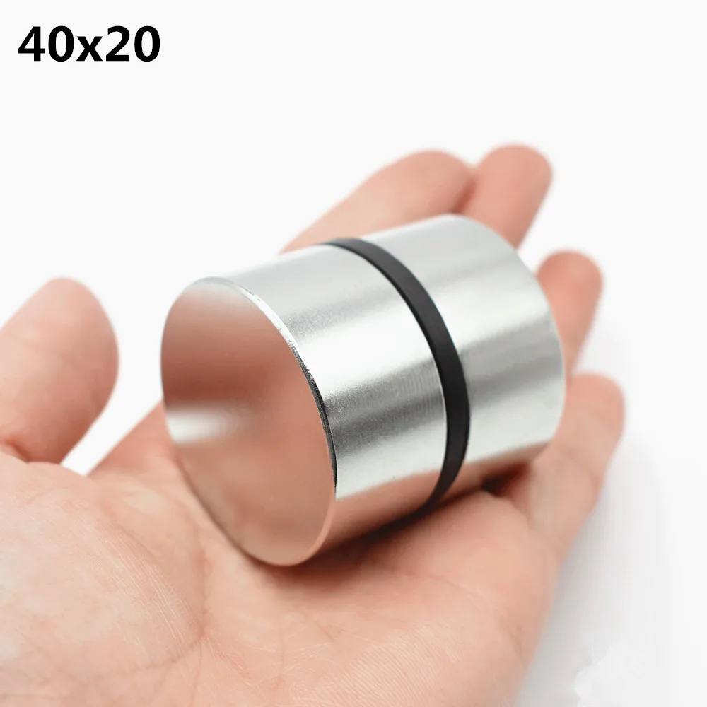 and Office Magnets Craft 40x20MM Wukong N52 Permanent Magnet Disc Powerful Cylindrical Neodymium Rare Earth Magnets DIY Scientific