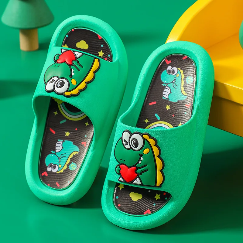 2023 New Cute Fashion Children's Slippers for Boys Anti-Slip Soft Bottom Printed Design for Indoor and Outdoor Use supplier