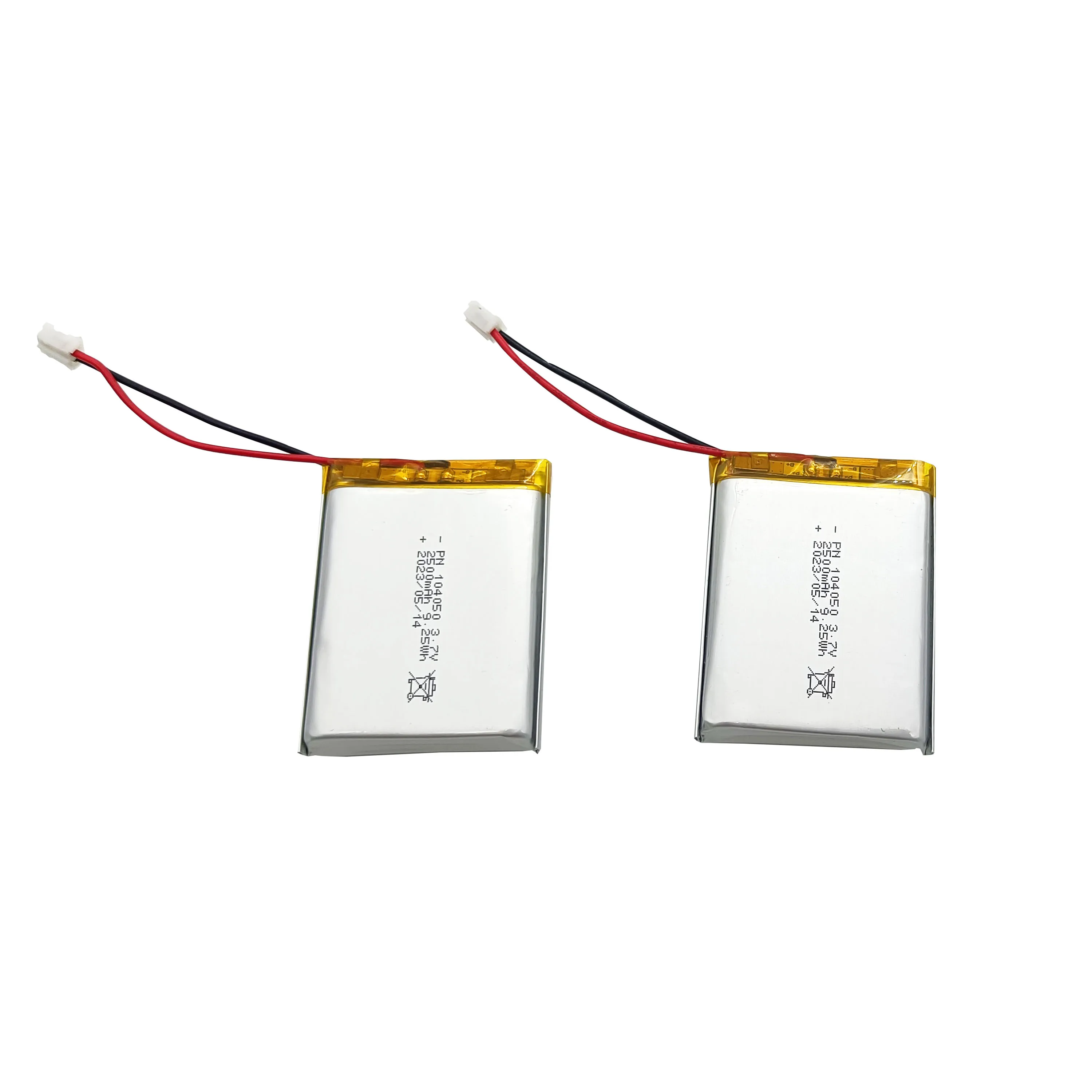 3 7v 104050 2500mah Rechargeable Lipo Battery Lithium Polymer Battery