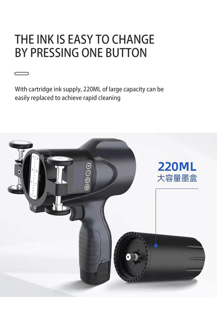 Portable 30-60mm Text Graph Expiry Date Form Large Character Ink-jet Printer