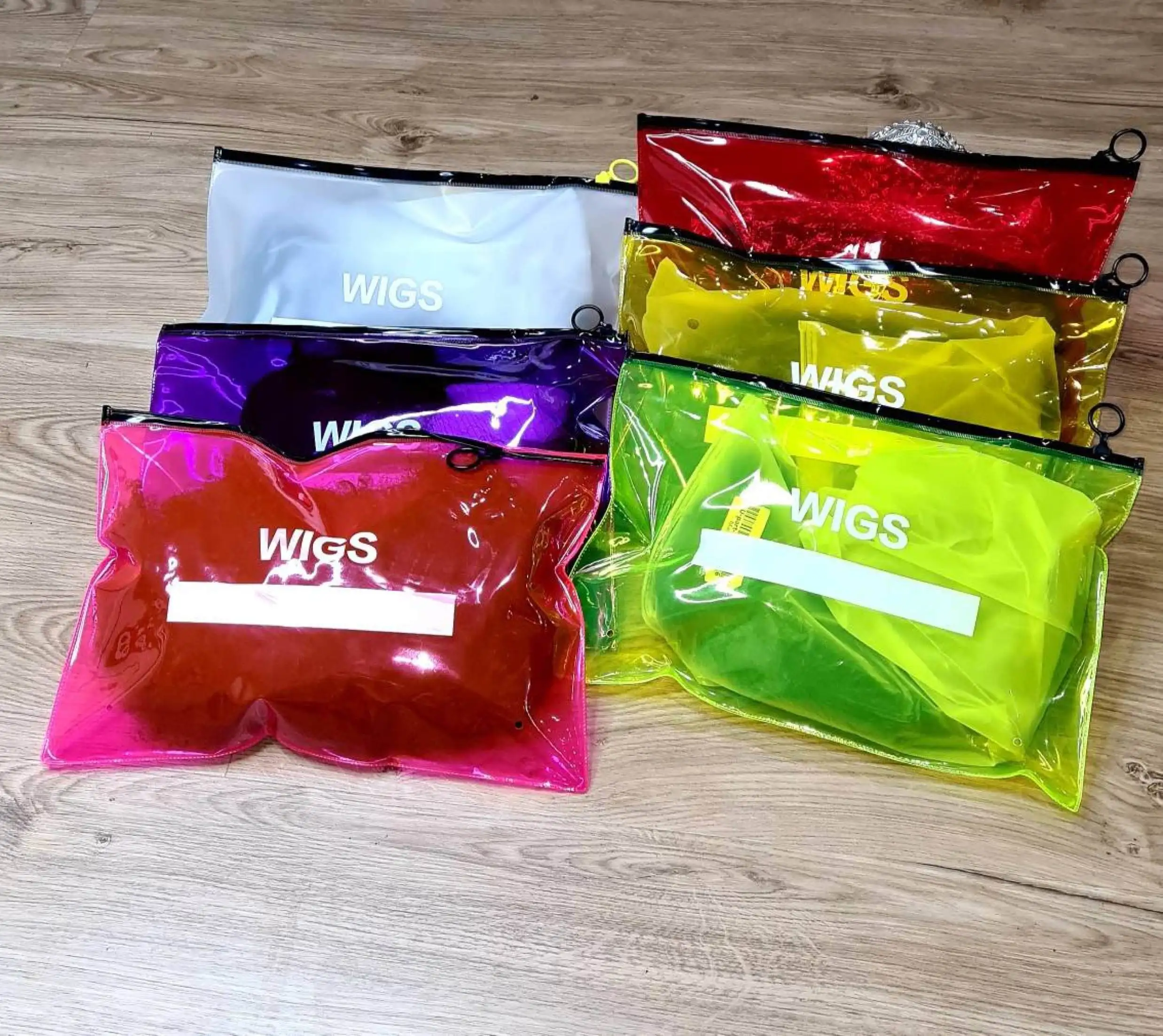 T3014 Waterproof Plastic Hair Extension Wig Packaging Bags Colorful Pvc  Hair Bags Custom Logo Ziplock Plastic Wig Storage Bag - Buy Custom Logo Wig  Storage Bag With Hanger,Plastic Hair Extension Bag Wig