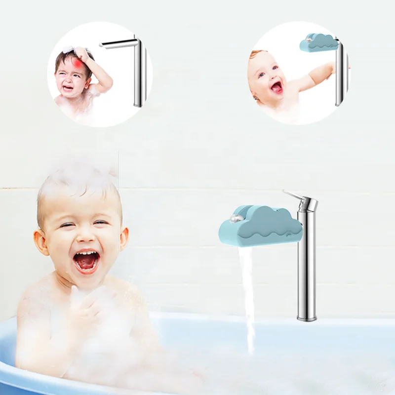 Bath Accessories Silicone Baby Bathtub Faucet Cover Baby Bath Tub Spout Cover for Kids Baby Bath Spout Cover