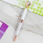 Ballpoint Pens Rose Rose Gold Pen With Big Diamond On Top Crystal Metal Ballpoint Pen Office Supplies