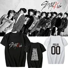 Couple T-shirt T-shirt Wholesale Kpop Idol Stray Kids Couple Short Sleeve T-Shirt