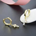 Ear Rings 925 Sterling Silver Aretes De Mujer Fashion Jewellery Ladies Gold Plated Silver Earring Hoops Ear Rings For Women