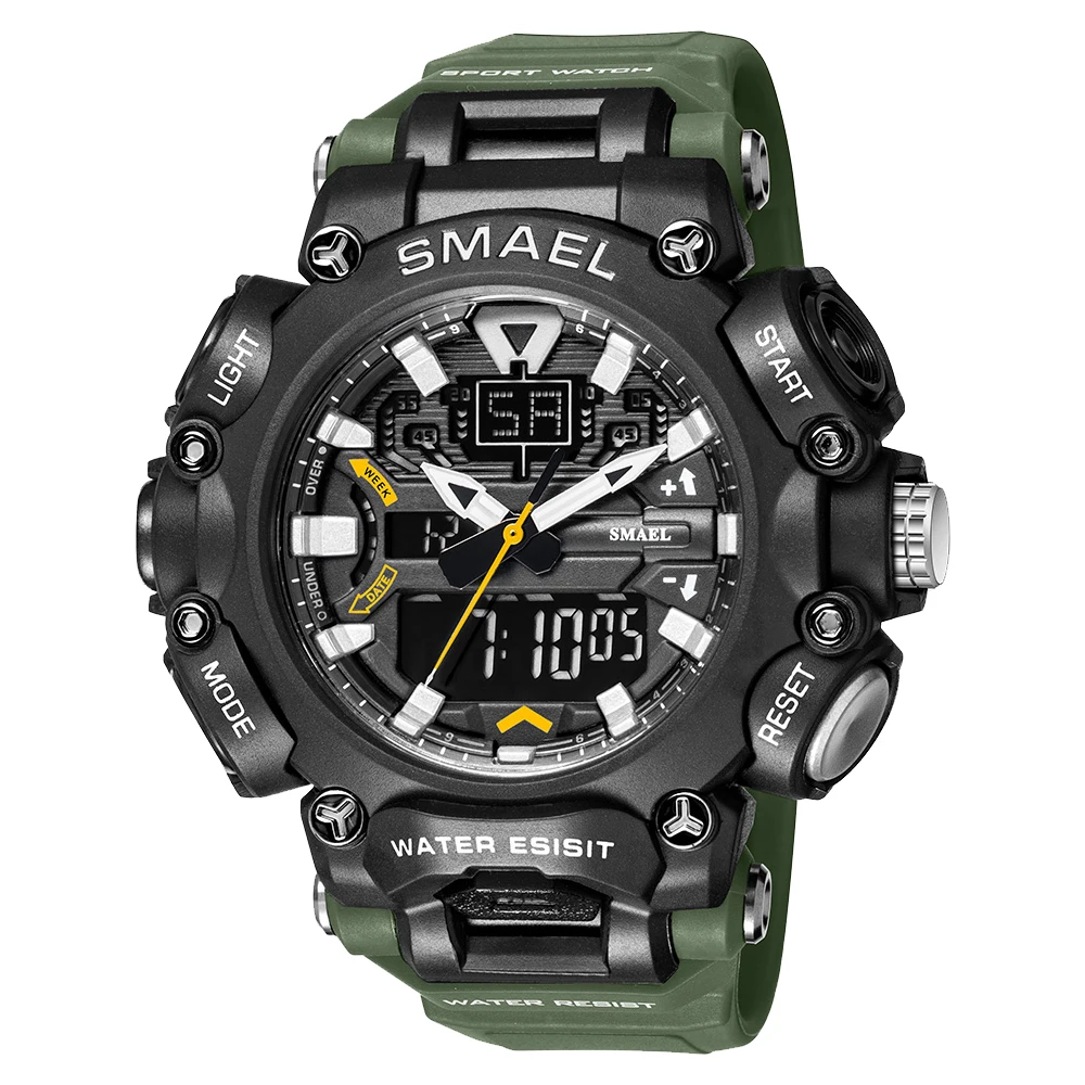 8543 Smael Wholesale Watch Waterproof Digital Watches Men's Shock Analog Dual  Display Sport Wristwatch - Buy Sport Men Watches,Men Wristwatch,Waterproof  Men Watches Product on Alibaba.com