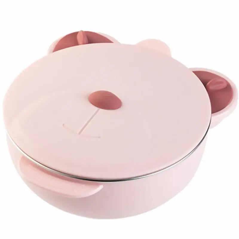 Kids Dishes Insulation Lunch Box Baby Cute Portable Suction Bowl Feeding Baby Lunch Box