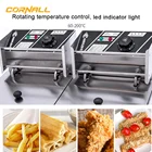 Gas Pressure Fryer Electric Gas Open Pressure Deep Fryer Machine Frying Seprate 2 Tanks