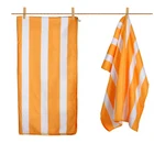 Beach Towels Oem Service Custom Printed Microfiber Strip Pattern Beach Towels