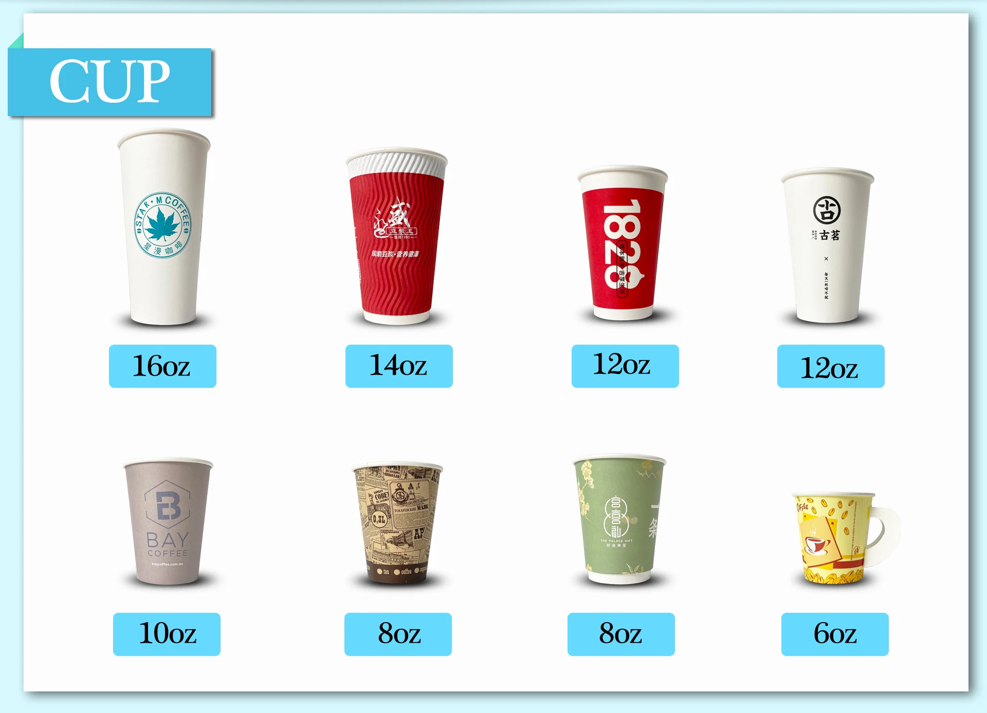 Wholesale paper cup carrier customized logo foldable cardboard 1/2/4 compartments disposable coffee tea paper cup holder