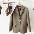 Coat Western Windbreaker Double Breasted Trench Coat Long Long Coat Wool Fabric Warm Winter Trench Peacoat