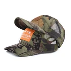 Hats And Caps Woven Label 6 Panel Safari Mesh Baseball Cap Aung Crown 6 Panel Plain Camo Trucker Hat