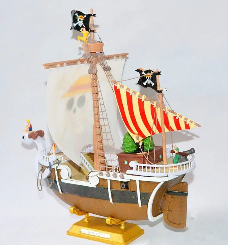 jm行动图批发高品质贴牌聚氯乙烯玩具路飞动漫去阳光模型船快乐千一件